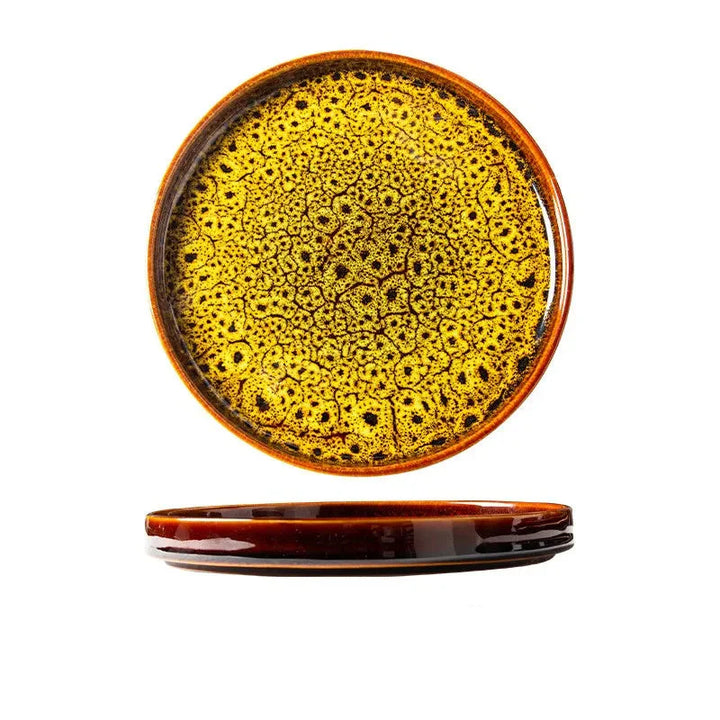7.5" Ceramic Dumpling Dish Plate Round Tray Dinner Tableware Plate | Bowlift