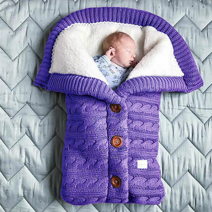 BowLift | Baby Knit Sleeping Bag with Hood – Soft, Padded Baby Sleeping Bag