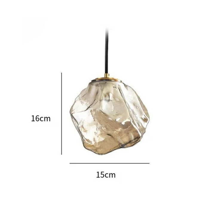 BowLift | Frostglow Glass Pendant Inspired by Ice Cubes