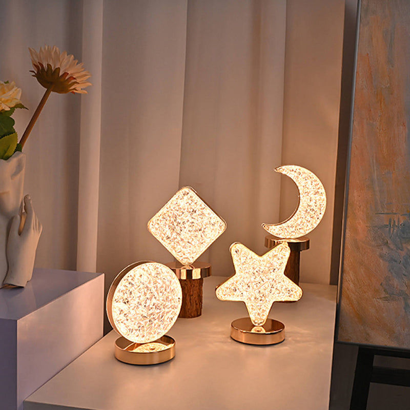 Star Moon Metal Table Lamp | Bowlift