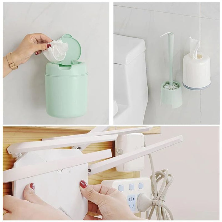 BowLift | Double-Sided Adhesive Wall Hooks-Reusable