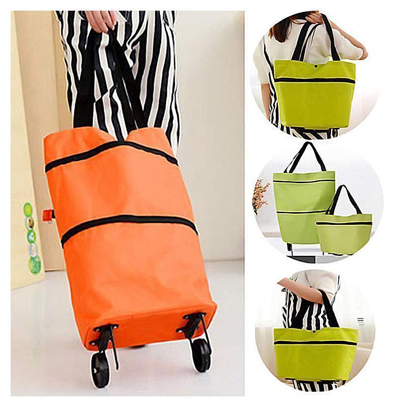 BowLift | 2 In 1 Folding Shopping Cart Tote Bag