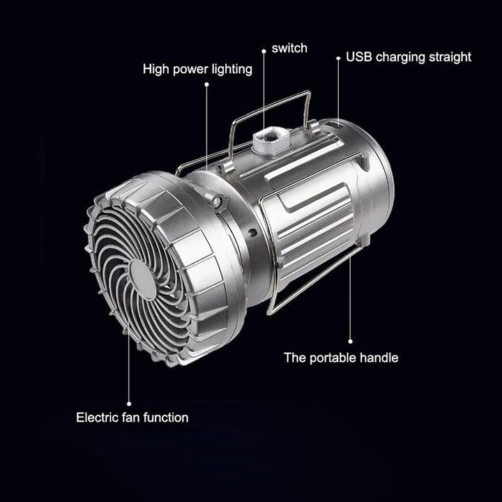 Outdoor LED Camping Light with Fan | Bowlift