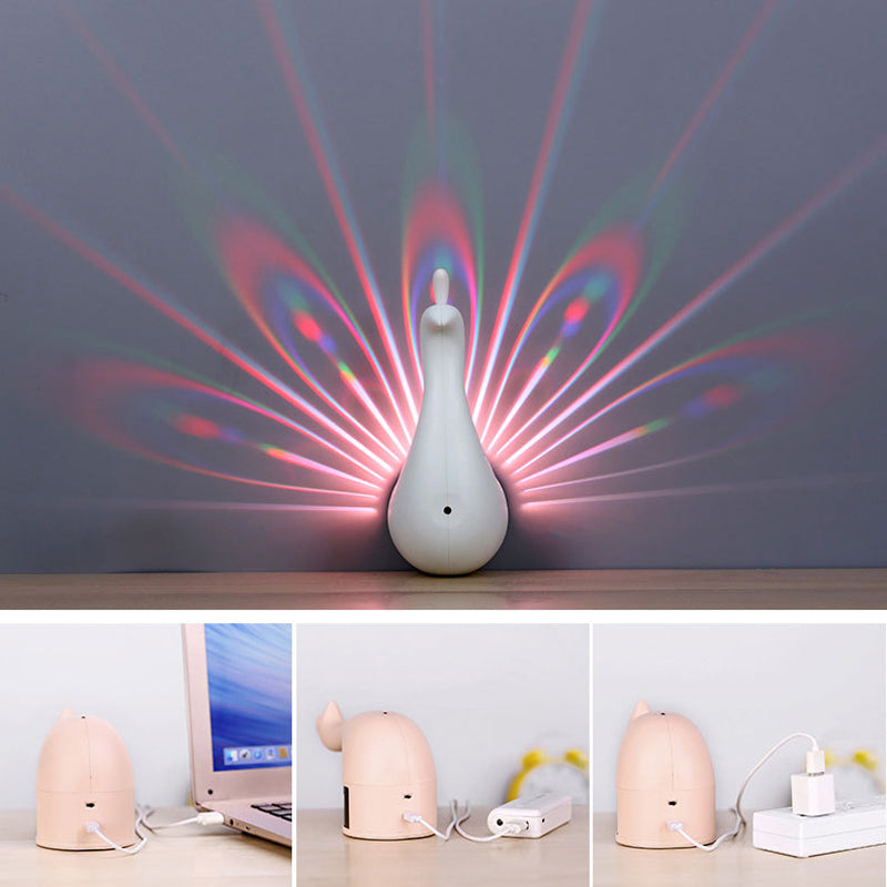 BowLift | Peacock Led Projector Wall Lights For Bedroom