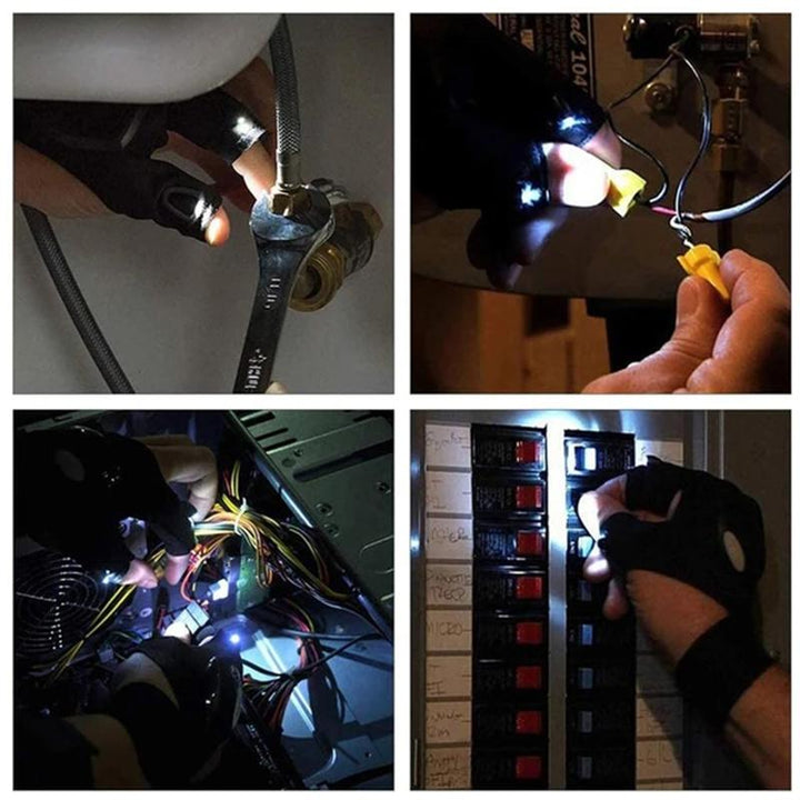 BowLift | LED gloves with waterproof lighting