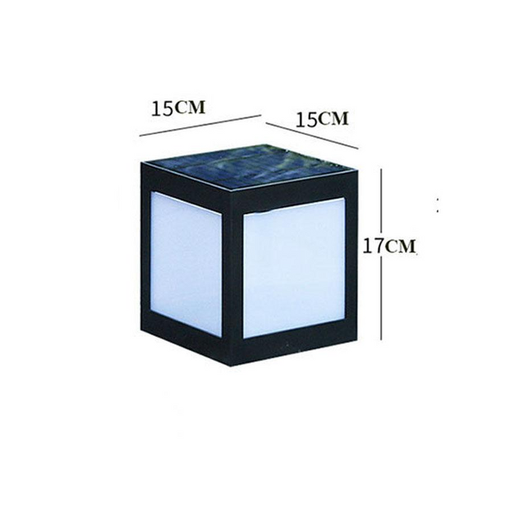BowLift | Solar LED garden lantern in square design – decorative outdoor lighting for paths and terrace