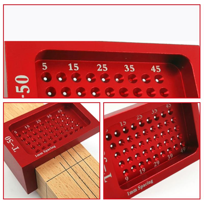 BowLift | 50-hole positioning T-shape ruler