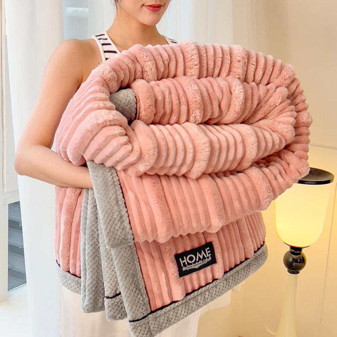 BowLift | Warm Plush Winter Blanket for Bed & Sofa