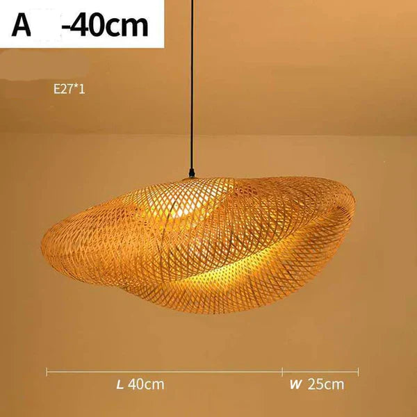 BowLift | Handmade Rattan Pendant Light - RayaLight
