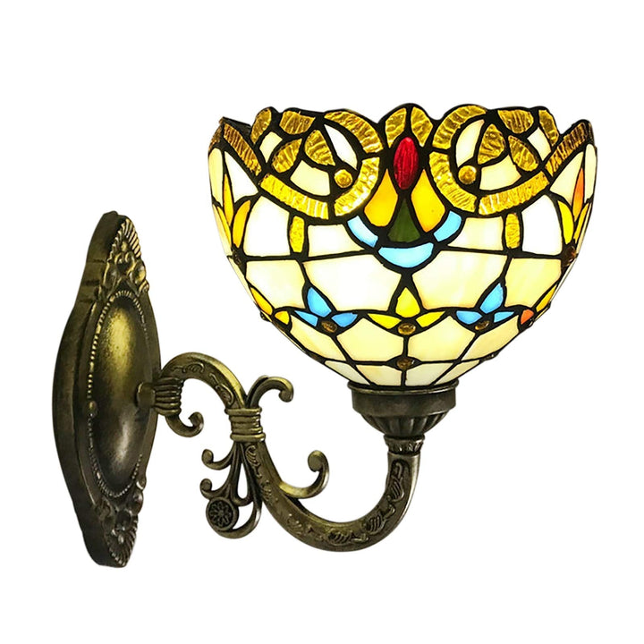 Retro lampshade made of stained glass | Bowlift