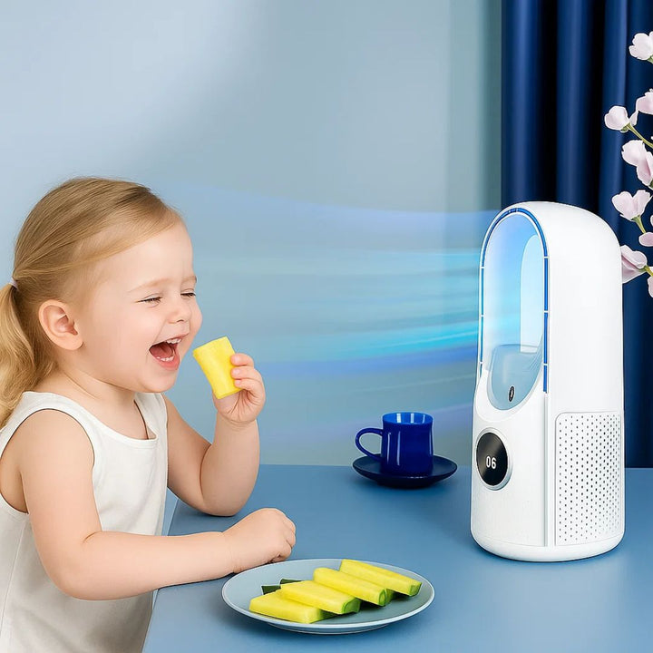 CoolMist | Portable Air Cooler Humidifier – Adjustable Quiet Mist – USB-Powered Compact – Personal Desk & Bedside Comfort for All-Day Freshness Bowlift