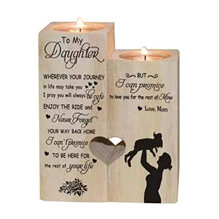 BowLift | Wooden heart candle holder