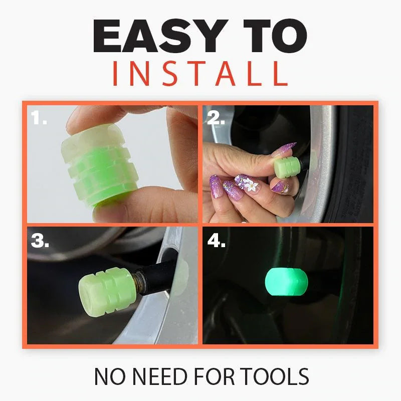 BowLift | Universal Fluorescent Tire Valve Caps