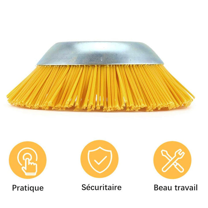 Nylon weed brush for lawn mower | Bowlift