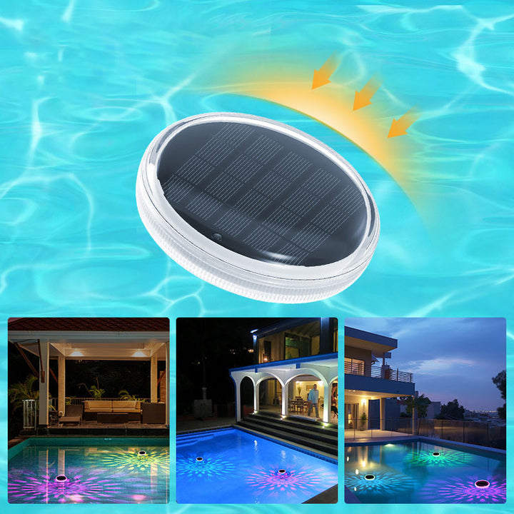 BowLift | 2 PCS - Timer Function Solar-Powered Pool Light with 3 Brightness Levels & 9 Colors