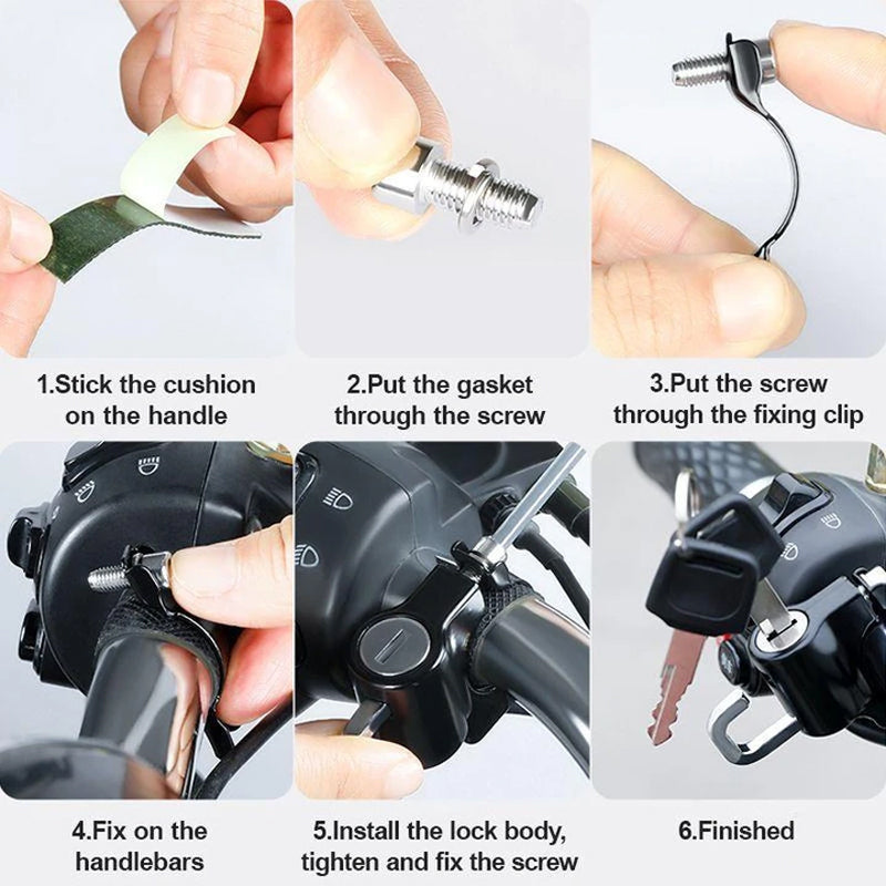 Multifunctional Motorcycle Helmet Lock | Bowlift