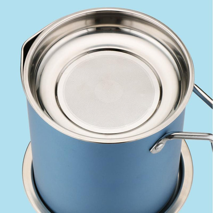 Stainless Steel Oil Strainer Storage Can | Bowlift