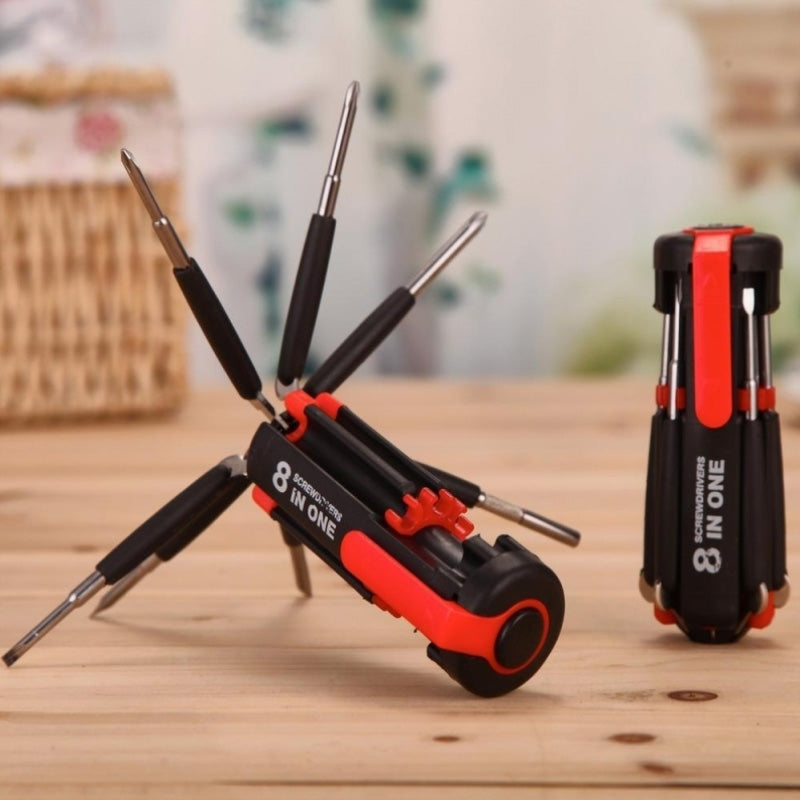 8-in-1-screwdriver with LED flashlight | Bowlift