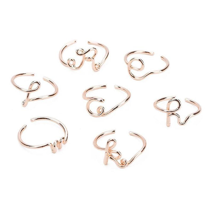 BowLift | Simple A-Z Letter Ring