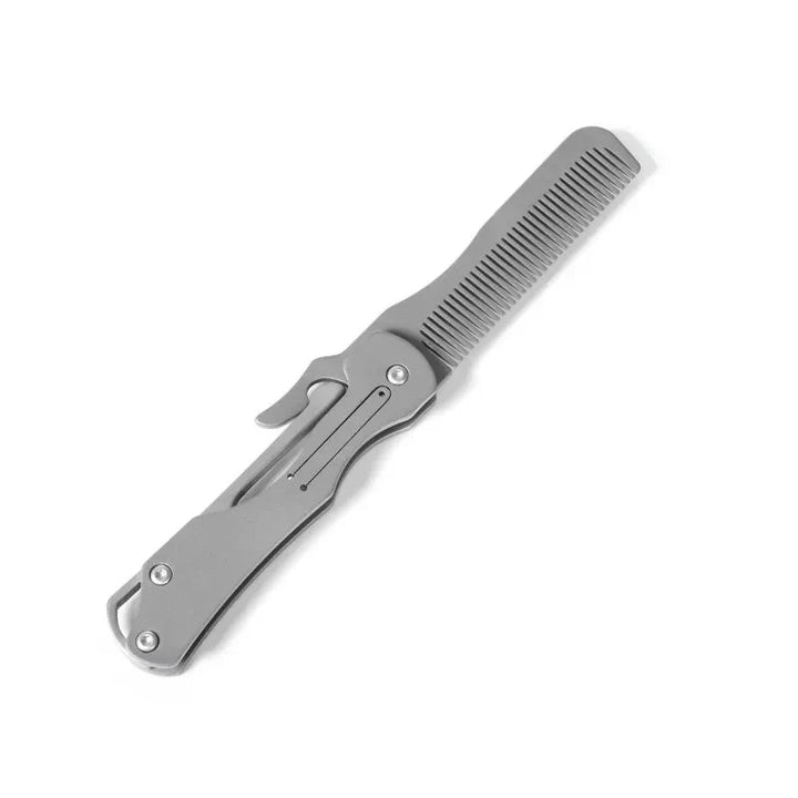 BowLift | Pure Titanium Folding Comb - Anti-Static Travel Massage Comb