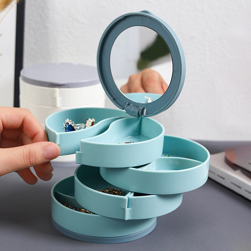 4 Layers Rotatable Jewelry Storage Box | Bowlift
