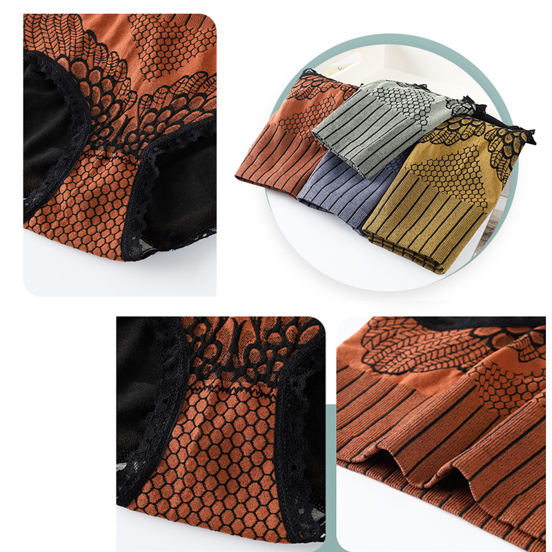 BowLift | New Women's Lace High Waist Cotton Panties