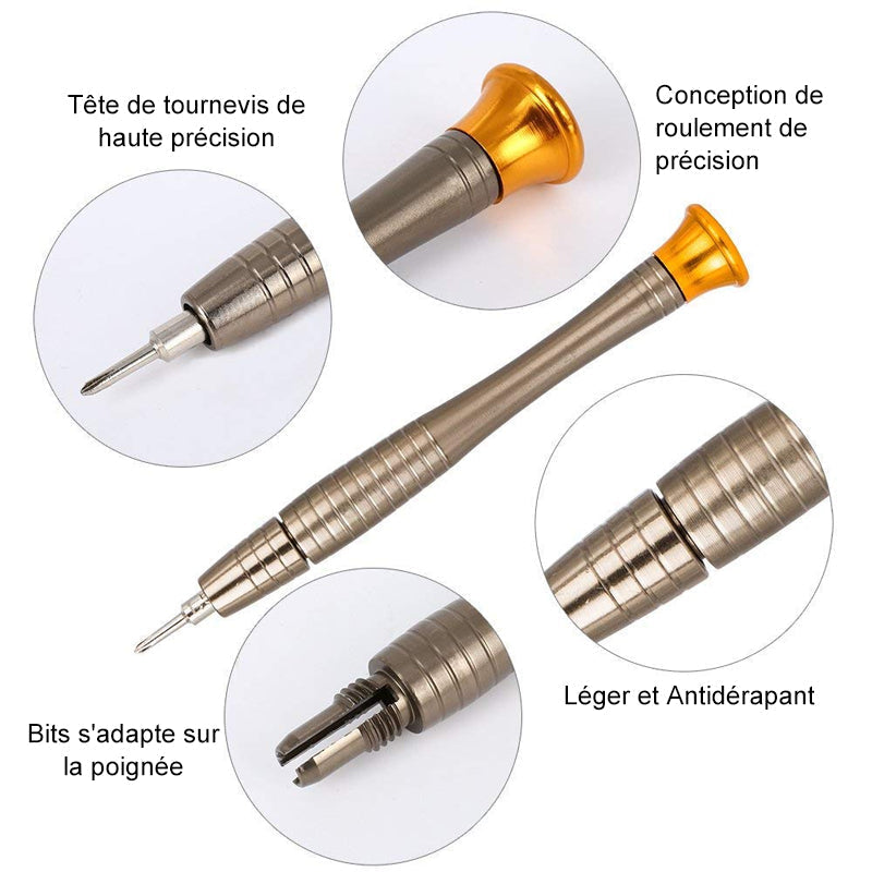 Ciaovie Mini Kit for Precision Screwdriver Repair Tools (25 pieces) | Bowlift