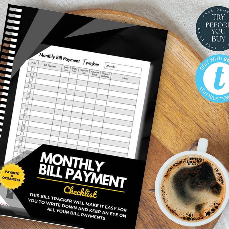 BowLift | Bill Tracker Notebook