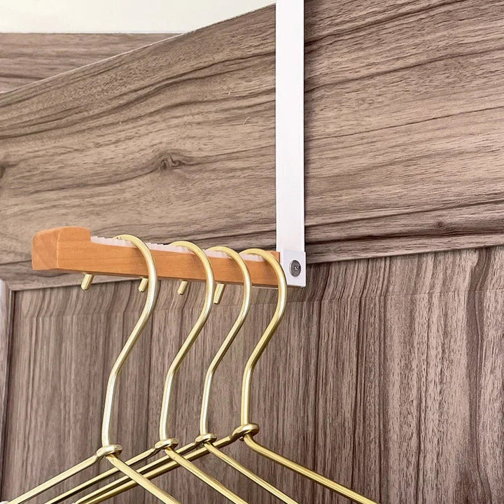 Foldable Wood Over The Door Hooks | Bowlift