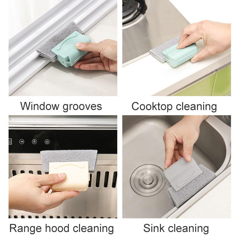 BowLift | Magical Door Window Groove Cleaning Brushes, 3 Pieces