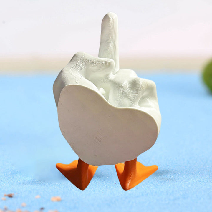 BowLift | Middle Finger Duck Resin Ornament