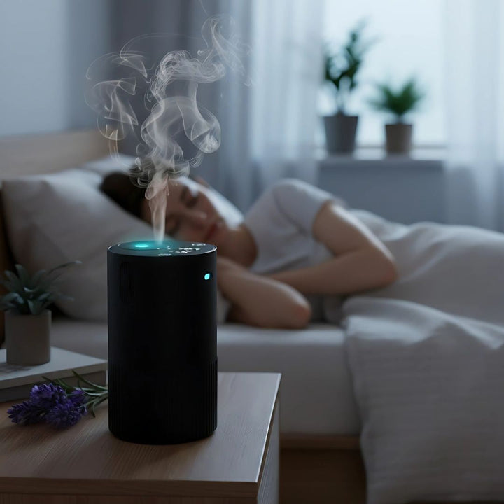 Rechargeable Quiet Mist – 10 ml Silent Timer – Relaxing Aromatherapy for Sleep Stress Relief Office Travel Bowlift