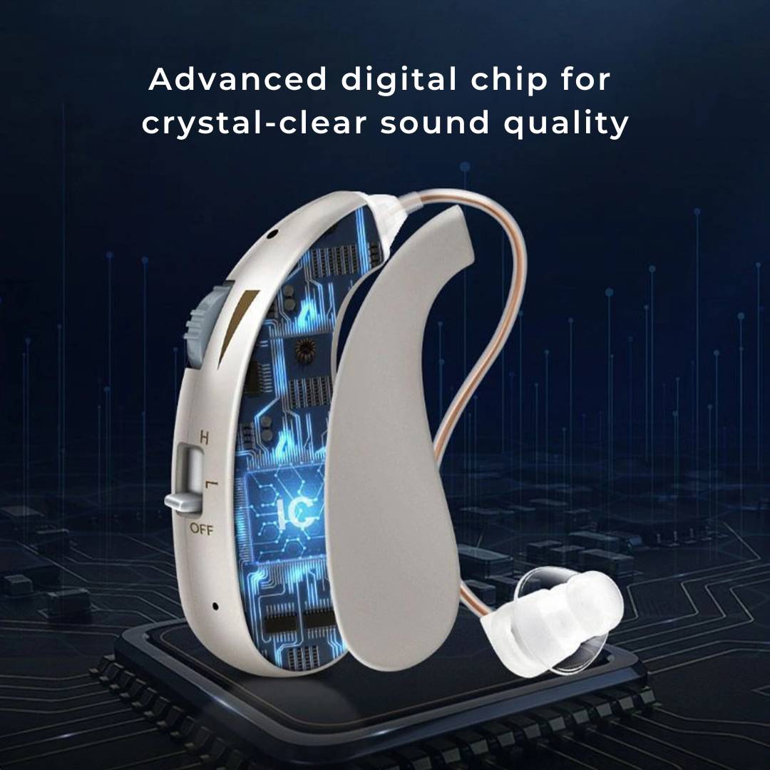 BowLift | Rechargeable Digital Hearing Aid for Clear Sound Amplification & Daily Comfort - Ideal for Adults & Seniors