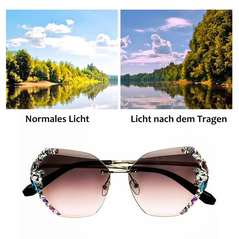 BowLift | 2022 Vintage Fashion Rimless Crystal Sunglasses