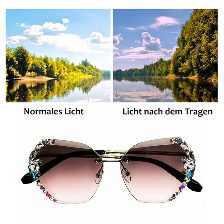 BowLift | 2022 Vintage Fashion Rimless Crystal Sunglasses