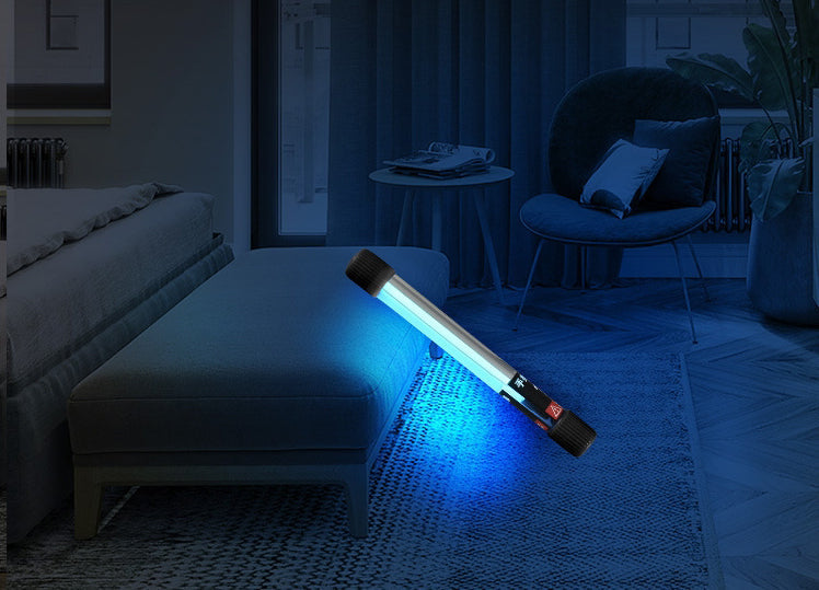 BowLift | Efficient & Portable Handheld Strong UV Light Antiseptic Sterilization Lamp with Mercury Tube Light, High Intensity UV Light, Opaque Reflective Silver Foil, for Home, Office, Travel and More (US Plug)