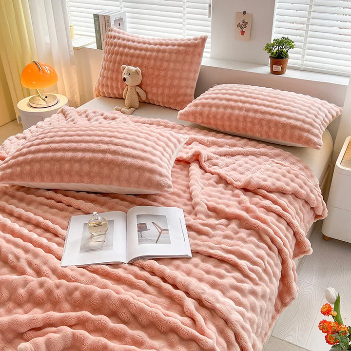 BowLift | Luxury Bubble Texture Fleece Blanket - BubbleNest