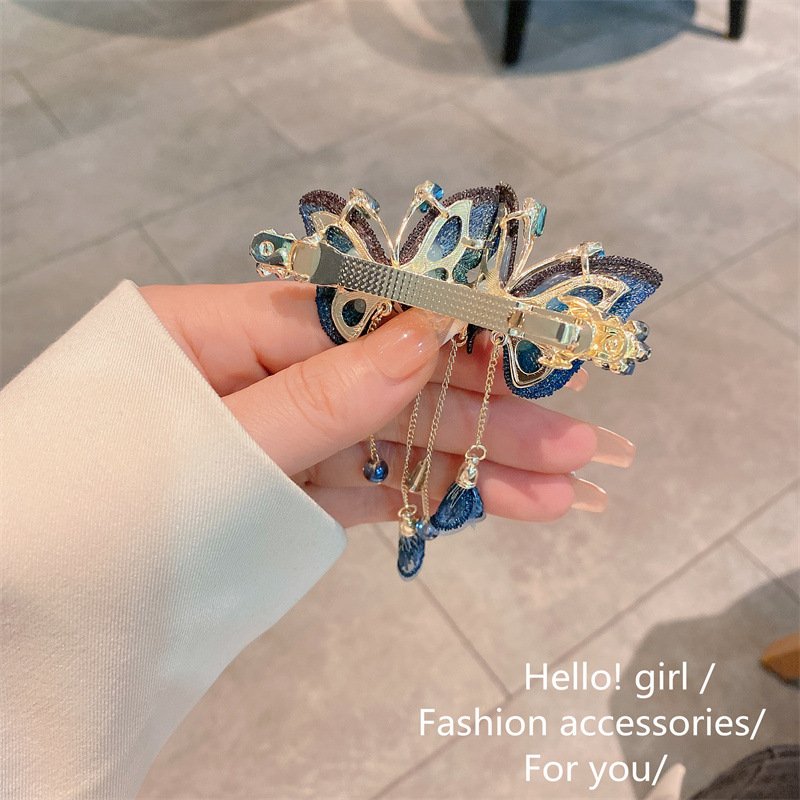 BowLift | Temperament Butterfly Rhinestone Tassel Hair Clip