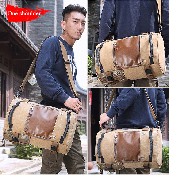 BowLift | Men Canvas Multifunctional Travel Backpack