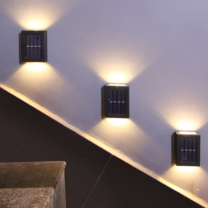 Solar Wall Lamp for Outdoor Areas | Bowlift