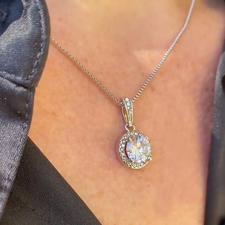 BowLift | To my soulmate sparkling round necklace