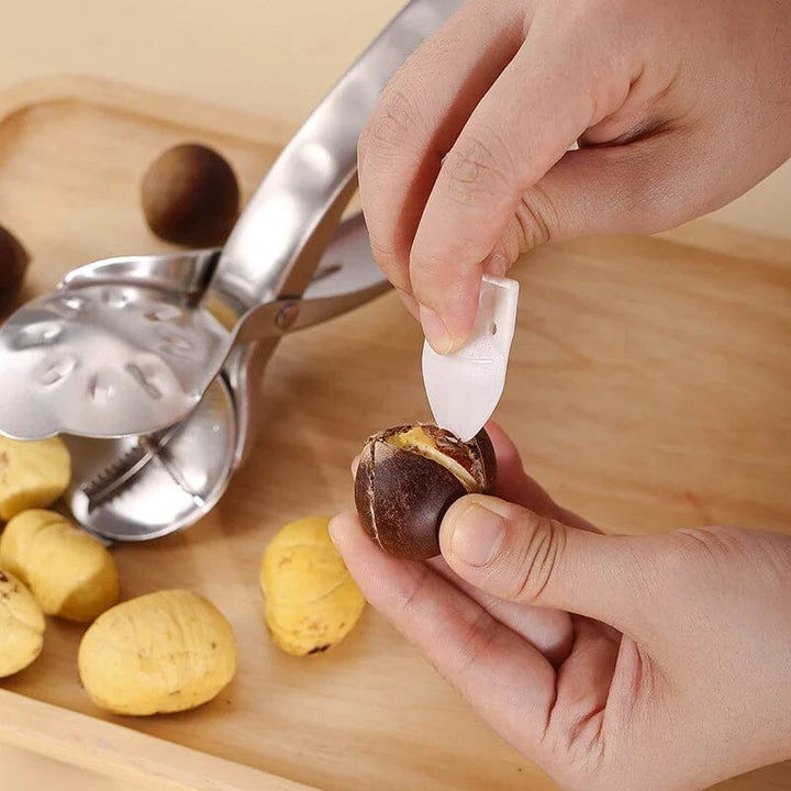BowLift | Stainless Steel Nut Chestnut Bowl Opener