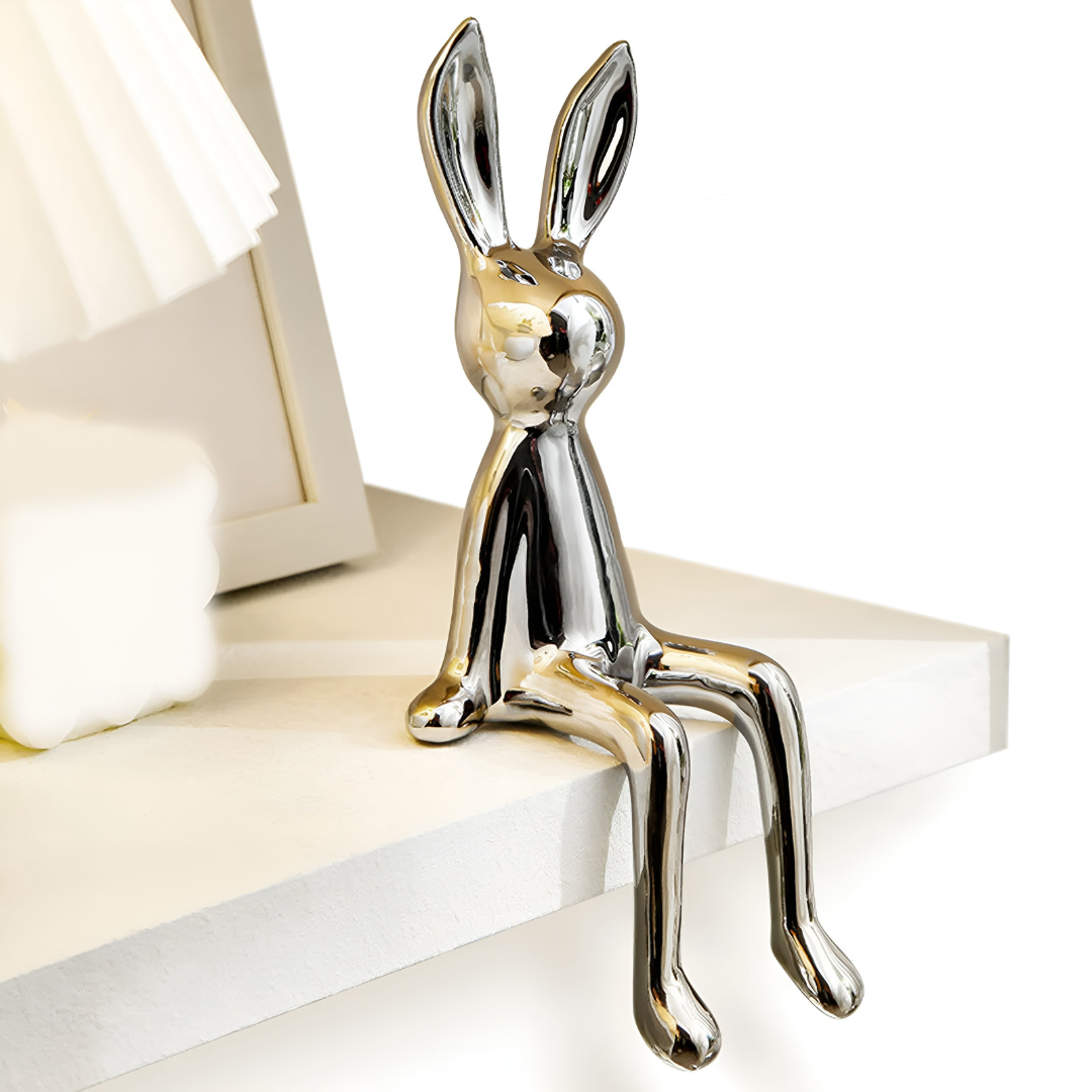 BowLift | Shiny Ceramic Rabbit Figurine