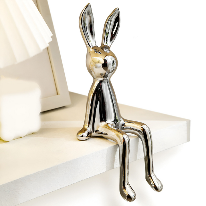 BowLift | Shiny Ceramic Rabbit Figurine