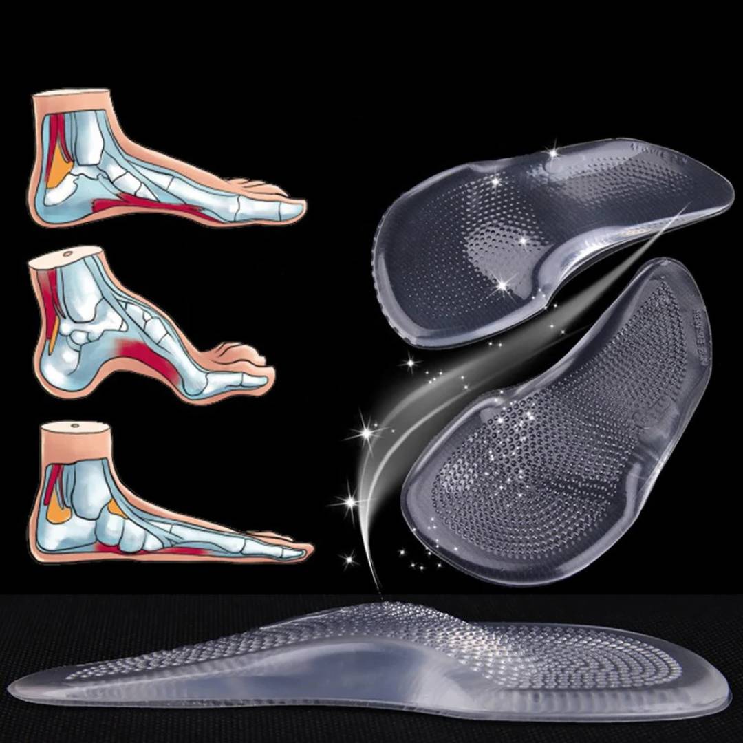 ComfortStep Gel Arch Support Insoles | Relieve Foot Pain - Reduce Fatigue - Improve Posture - Shock Absorbing Insoles Bowlift