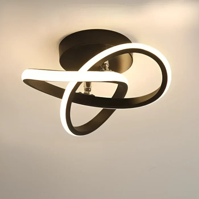 Modern LED Ceiling Lamp with Double Ring Design - Twilight Rings | Bowlift