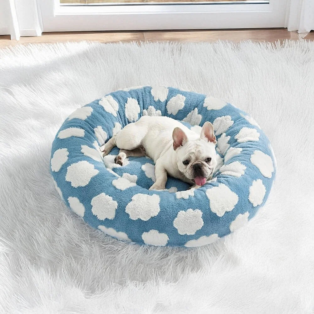 BowLift | Snuggle Floral Checkerboard Pet Bed