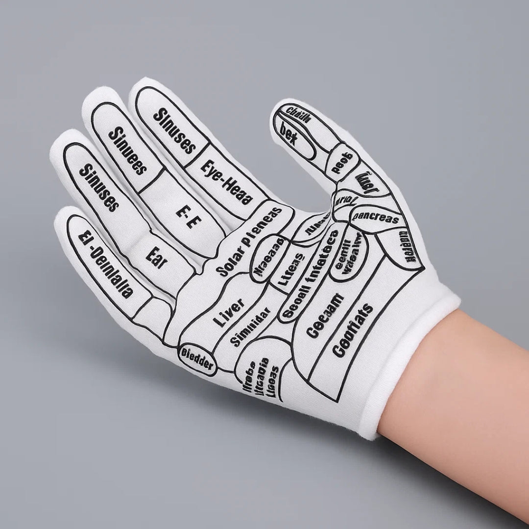 Hand Pain Relief – Boost Circulation – Elastic Non‑Slip Fit – Acupressure Massage Therapy for Sore Hands at Home Bowlift
