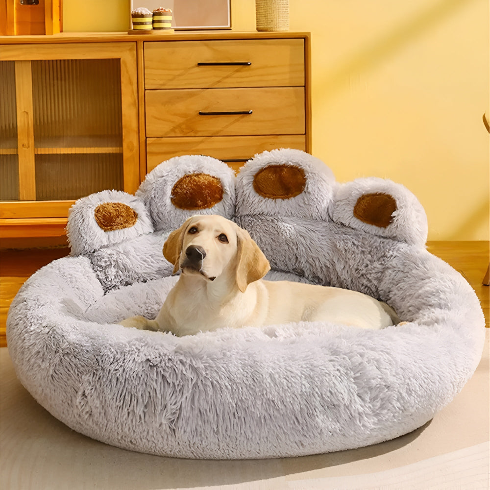 BowLift | Furry Paw-Shaped Pet Bed