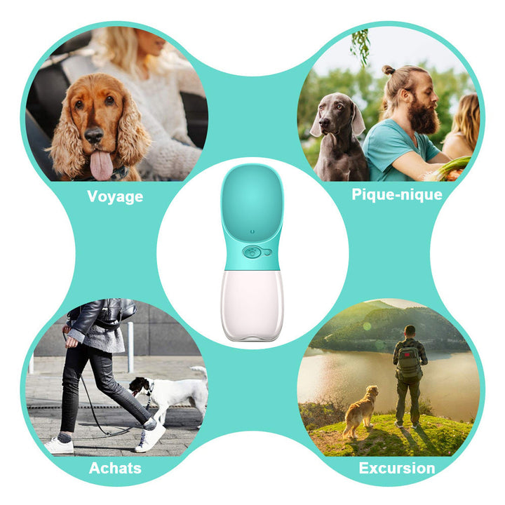 Portable water bottle for pets outdoors | Bowlift